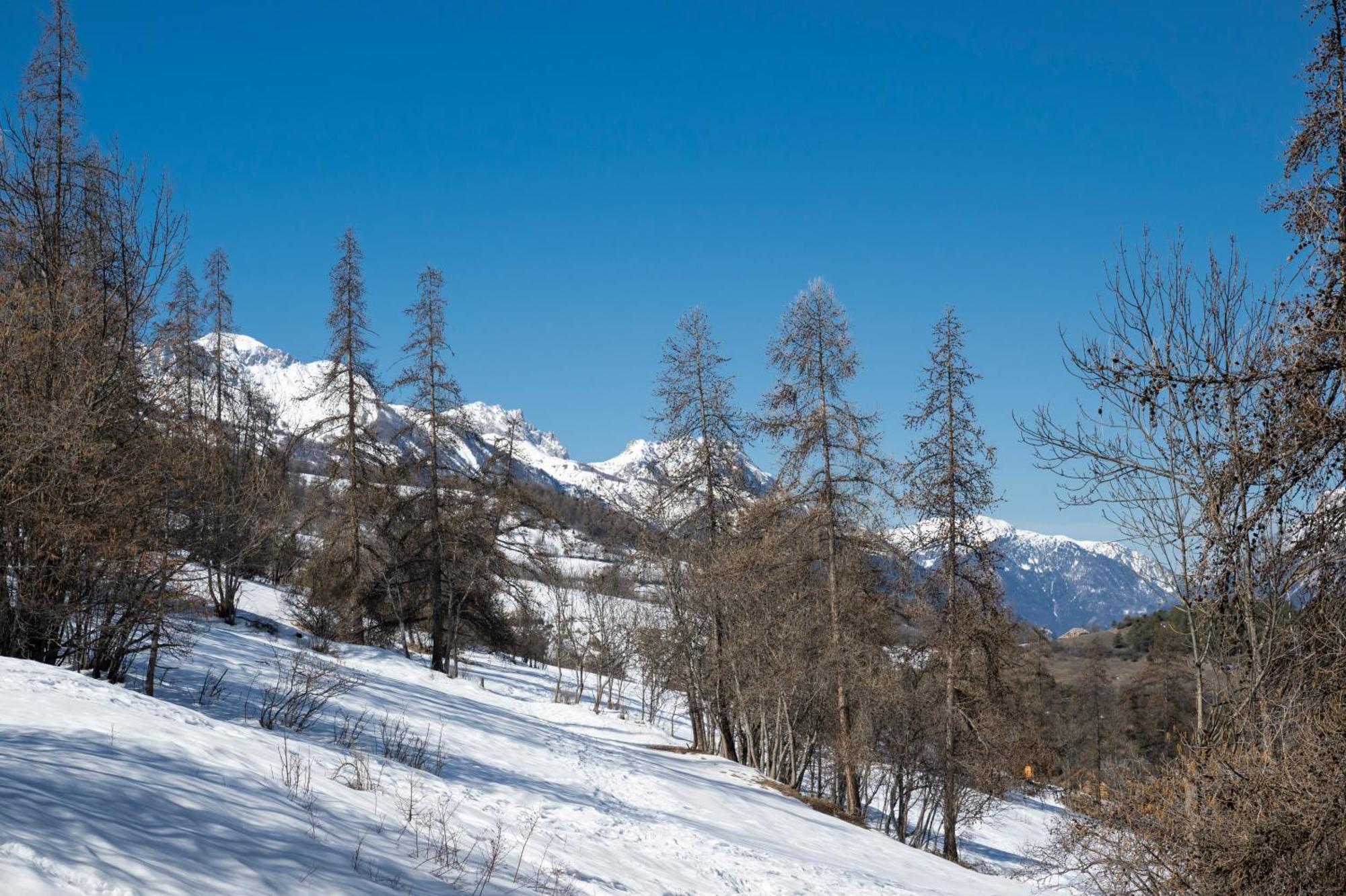 Doux Crepuscule - Au Bord Des Pistes - Parking Apartment Enchastrayes ภายนอก รูปภาพ